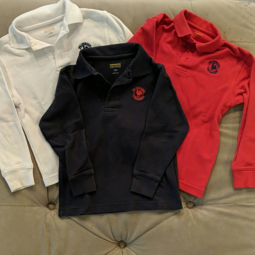 Primrose long sleeve polo shirts